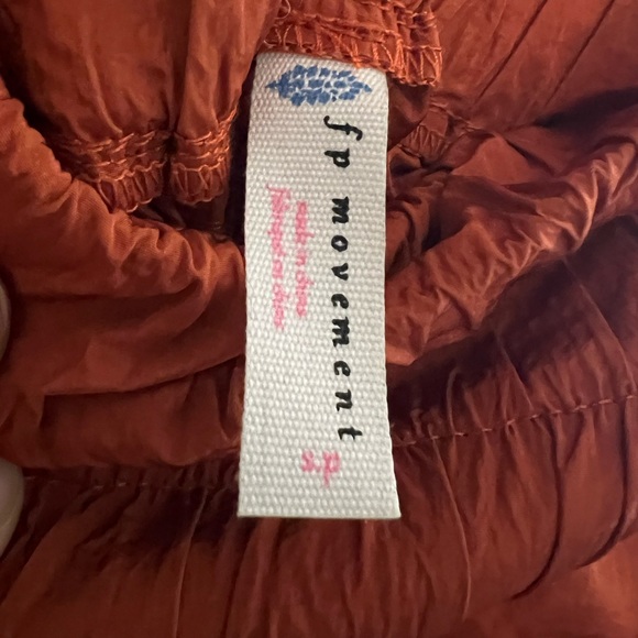 NWOT Free People Movement The Way Home Joggers Cinnamon Orange Track Pants S - Picture 2 of 5